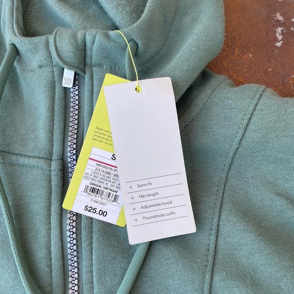 NWT target all in motion Mint green full zip hoodie sz s - Picture 5 of 5